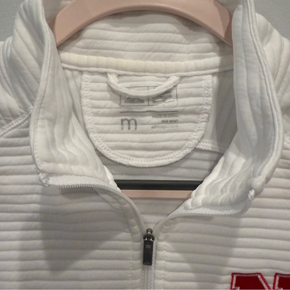 Nebraska Cornhuskers Adidas White Jacket - Picture 3 of 4